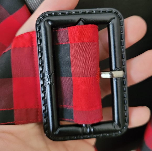 Burberry trench coat/dress in red Buffalo check - Picture 9 of 16